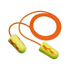 3M 311-1252 E-A-Rsoft Yellow Neons Blasts Corded Earplugs In Poly Bag Regular Size