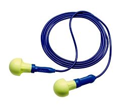 3M 318-3000 E-A-R Push-Ins Metal Detectable Corded Earplugs In Poly Bag