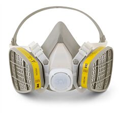3M 5203 Half Facepiece Disposable Respirator Assembly Organic Vapor/Acid Gas, Size Medium