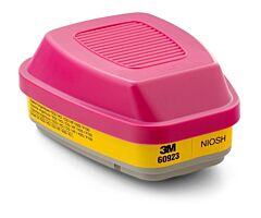 3M 60923 Cartridge/Filter Organic Vapor/Acid Gas, Pack Of 2 Each