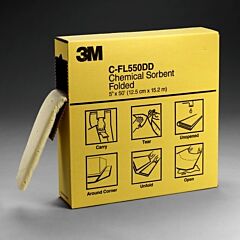 3M C-Fl550Dd Chemical Sorbents 5" X 50Ft 3 Rolls/Cs
