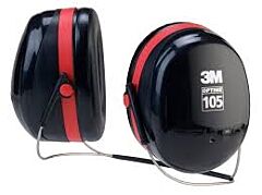 3M H10B Peltor Dual Cup W/Bckband Worn With Or W/O Hardhat