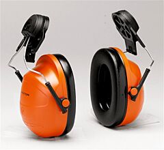 3M H31P3E Deluxe Helmet Attach Orange Nrr 23 Db