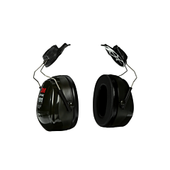 3M H7P3E Peltor Optime 101 Earmuffs, Hard Hat Attached (Hard Hat Not Included)