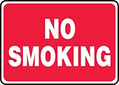 Accuform Msmk423Vs Safety Sign, 7" X 10", No Smoking, Adhesive Vinyl, 1/Each
