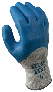 Showa Best 305-08 Gloves 10-Ga Liner Rubber Palm & Knuckle Coating Medium