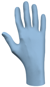 Showa Best 6005Pfl N-Dex Ambidextrous Powder-Free Nitrile Gloves, Size Large