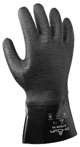 Showa Best 6784R-10 Neo Grab Gloves, Chemical Resistant Neoprene