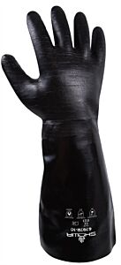 Showa Best 6797R-10 Neo Gray Elbow Length 17.5" Neoprene Coated Gloves