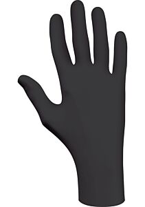 Showa Best 7700Pft-S N-Dex Nitrile Gloves 4 Mil Black Powder Free, Size Small