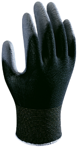 Showa Best B0500B-Xl Gloves 13 Gauge Poly Coated Nylon Shell Black X-Large