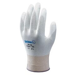 Showa Best Bo500W-S Gloves, Nylon Palm Coated White Small