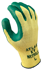 Showa Best Kv350-07 Cut Resistant Gloves 10 Ga Kevlar Liner Nitrile Palm, Size Small
