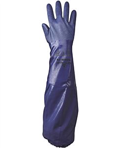 Showa Best Nsk26-11 Nitrile Gloves 26" Gauntlet Rough Grip Interlock