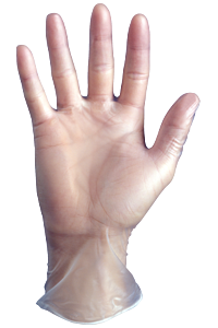 Showa 2005Pfxl-09 Disposable Powder Free, Vinyl Gloves, 5-Mil, 9.5" Length, Clear, Size X-Large