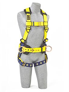 3M Dbi-Sala 1101655 Delta No-Tangle Harness, (2) Waist D-Rings; Back D-Ring, Size Large