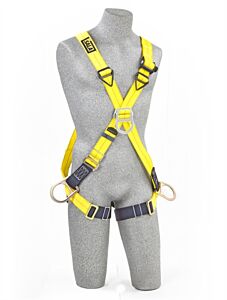 3M Dbi-Sala 1103252 Delta Crossover Position/Climb Harness, Back/Front/Side D-Ring, Passthru Buckle, Size X-Large