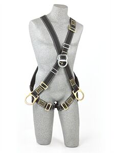 3M Dbi-Sala 1104775 Delta Cross Over Welder Positioning/Climbing Harness, Back/Front & Side D-Rings, Size