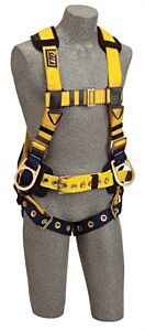 3M Dbi-Sala 1106404 Delta Iron Worker'S Harness With Tongue Buckle Leg Straps, Back/Side D-Rings, Size Medium