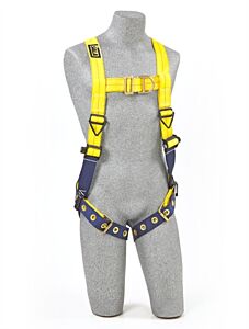 3M Dbi-Sala 1107807 Delta Vest Style Climbing Harness With Back And Front D-Rings, Size Medium