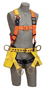 3M Dbi-Sala 1108103 Chair Harness With Soft Seat Sling, Extended Back D-Ring/Side D-Rings, Size X-Large