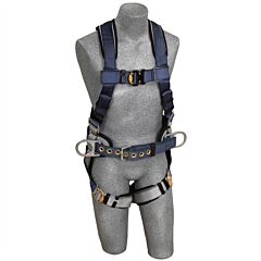 Capital Safety 1108507 Harness Qc Con 1D X-Large Exofit Sewn Pad Belt Blue/Gray