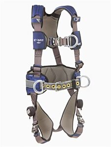 3M Dbi-Sala 1113154 Exofit Nex Construction Style Climbing Harness, Back/Side/Front D-Rings, Size Medium