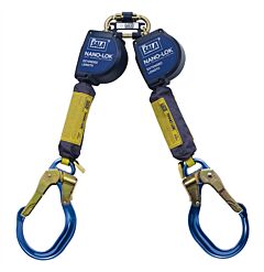 Capital Safety 3101624 Dbi Sala Nano-Lok Extended Length Twin-Leg Quick Connect Self Retracting Lifeline - Web
