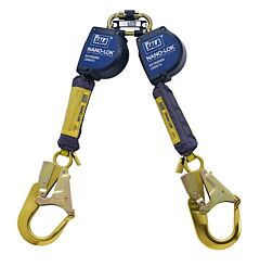 Capital Safety 3101625 Dbi Sala Nano-Lok Extended Length Twin-Leg Quick Connect Self Retracting Lifeline - Web