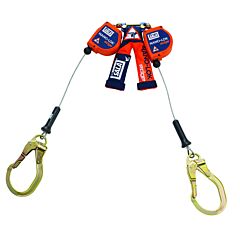 3M Dbi Sala 3500276 Nano-Lok Edge Self-Retracting Lifeline, 8 Ft, Rebar Snap Hook, 420 Lb, 2 Legs, Galvanized Cable