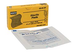 Honeywell - North Safety 20430 Sterile Pads, 3" X 3", 4 Per Unit