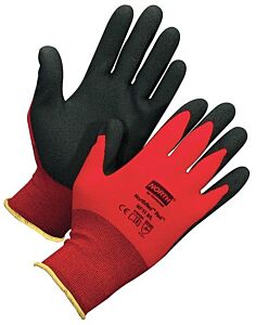 Honeywell - North Safety Nf11/7 Northflex Red Foamed Pvc Palm Coated Gloves, Size 7
