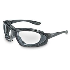 Honeywell - North Safety S0622X Seismic Sealed Glasses Metal Black Frame Uv Amber Lens