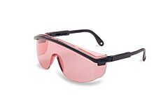 Honeywell - North Safety S1362C Safety Glasses, Black Frame, Vermillion Lens