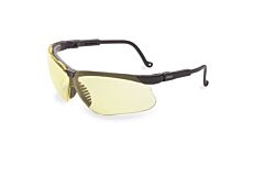 Honeywell - North Safety S3202 Safety Glasses, Genesis Black Frame Amber Lens