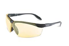 Honeywell - North Safety S3702X Genesis Safety Glasses Slim Pewter/Blk Fr Uvextreme As Amber Lens