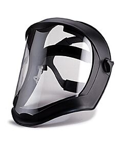 Honeywell - North Safety S8500 Bionic Black Matte Suspension With Clear Faceshield