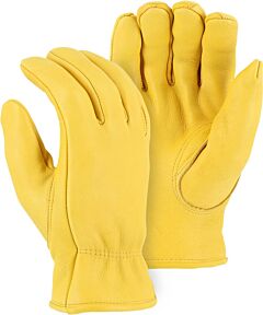 Majestic 1563T Winter Lined Elkskin Drivers Gloves, Size Small