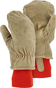Majestic 1636 Winter Lined Leather Freezer Mitten W/ Thick Insulation, Size Small