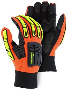 Majestic 21242Ho Knucklehead X10 Armor Skin™ Mechanics Gloves, Size 2X-Large