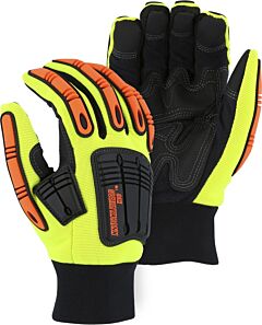 Majestic 21247Hy/12 Mechanic Gloves 2X-Large Armorskin Knuckle/Finger Thinsulat