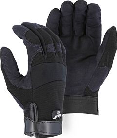 Majestic 2137Bk Armor Skin™ Mechanics Gloves With Knit Back, Size X-Small