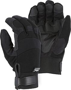Majestic 2139Bkh Winter Lined Mechanics Gloves With Pvc Double Palm, Size 2X-Large