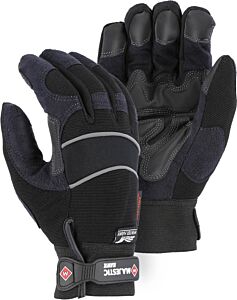 Majestic 2145Bkh Winter Lined Mechanics Gloves With Knit Back, Size X-Large