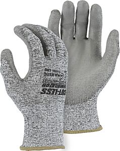Majestic 33-1500 Cut-Less® Knit Gloves With Polyurethane Palm Coating, Size X-Small