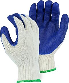 Majestic 3379 Latex Palm Coated Gloves On String Knit Liner, Size Large