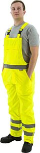 Majestic 75-2353 Hi-Viz Waterproof Bib Overall, Ansi E, Size 2X-Large