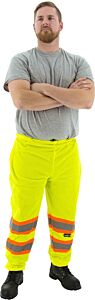 Majestic 75-2501 Hi-Viz Pants With Dot Striping, Ansi E, Size 2X-Large