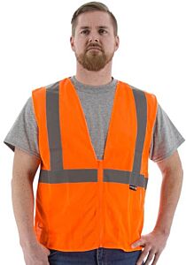 Majestic 75-3202 Hi-Viz Mesh Vest, Ansi 2, Size 2X-Large