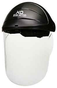 Mcr Safety 104 Xo Skeleton Nylon Ratchet Headgear, Clear Polycarbonate Faceshield